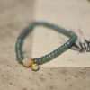 Blue water jadeite abacus bead single-loop bracelet and Tian Tian jade running ring Nan Hong accessory jewelry bracelet for good fortune and auspiciousness Application Scenario